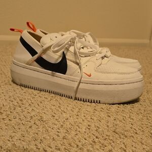 Nike Women's Platform Shoes - White and Black